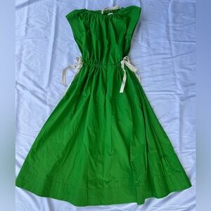 Banana Republic Bright Green Cotton Dress